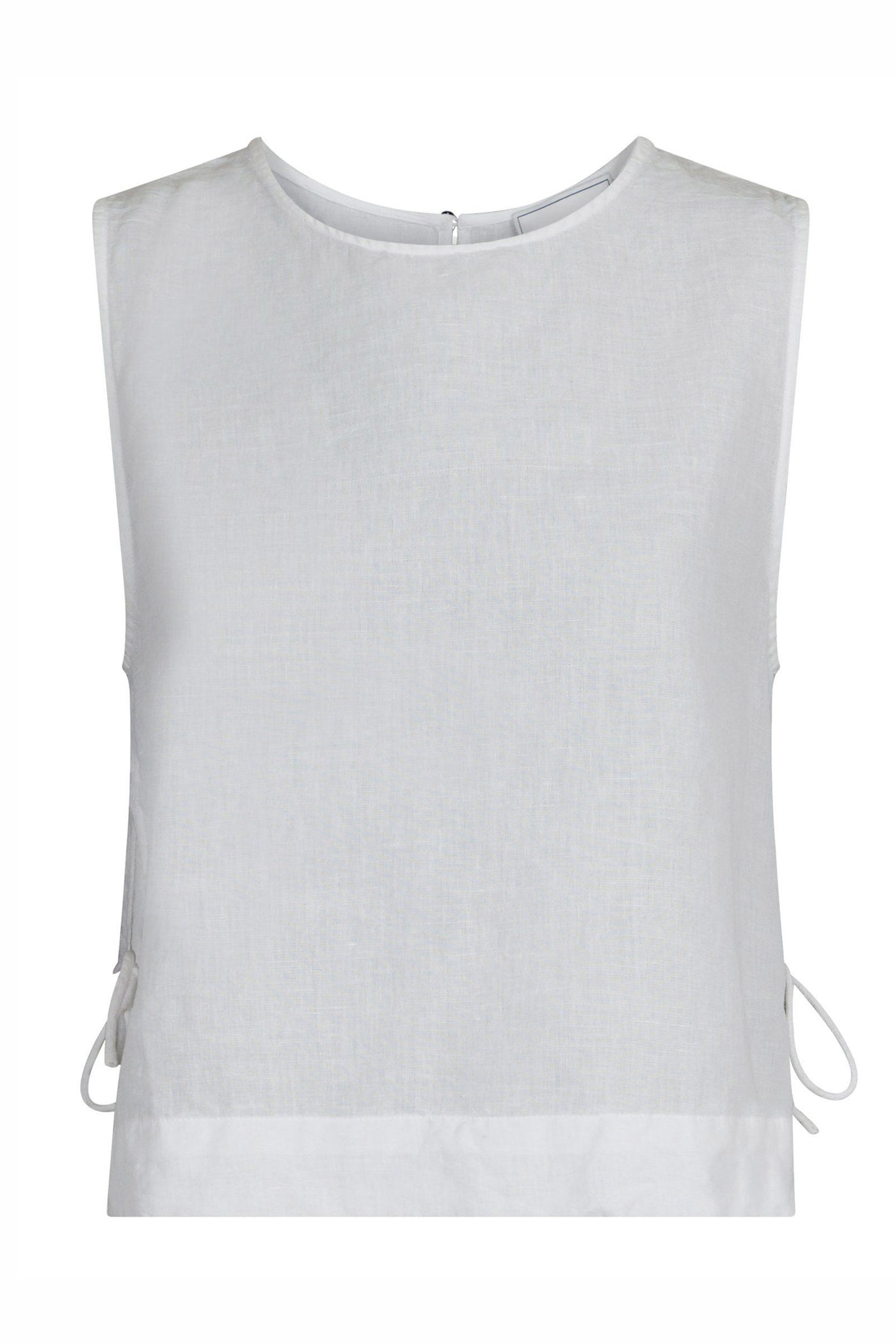 Svetlana Linen Top White - 159947