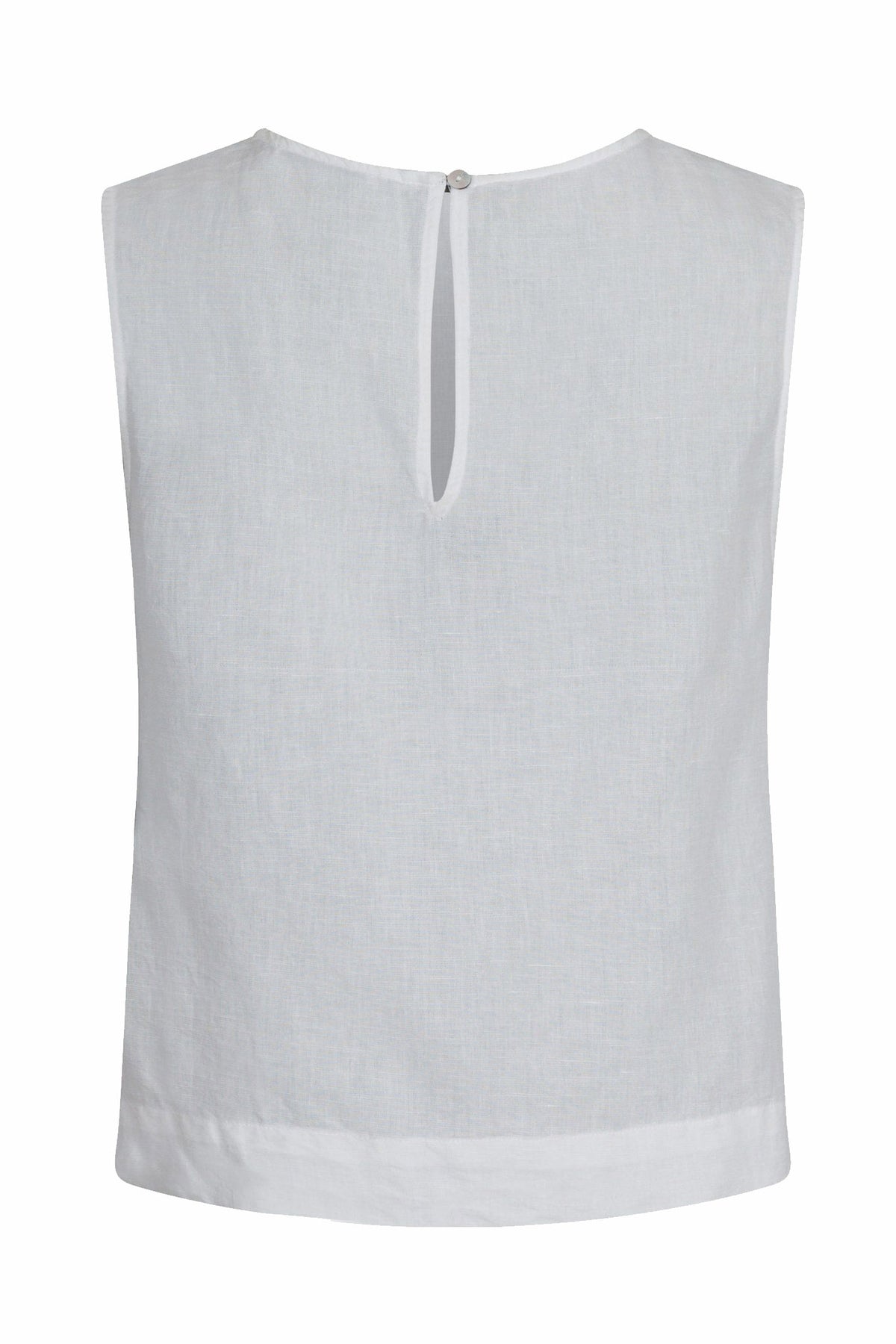 Svetlana Linen Top White - 159947