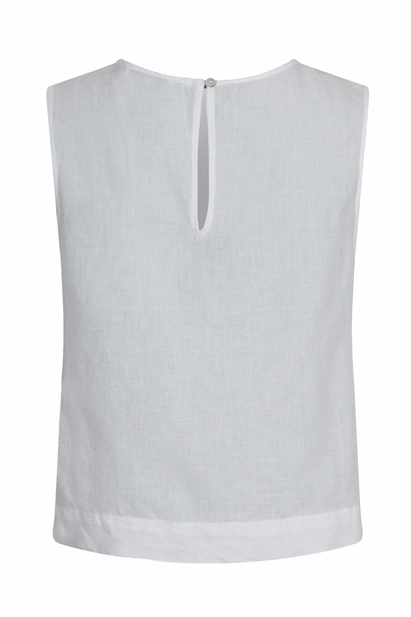 Svetlana Linen Top White - 159947