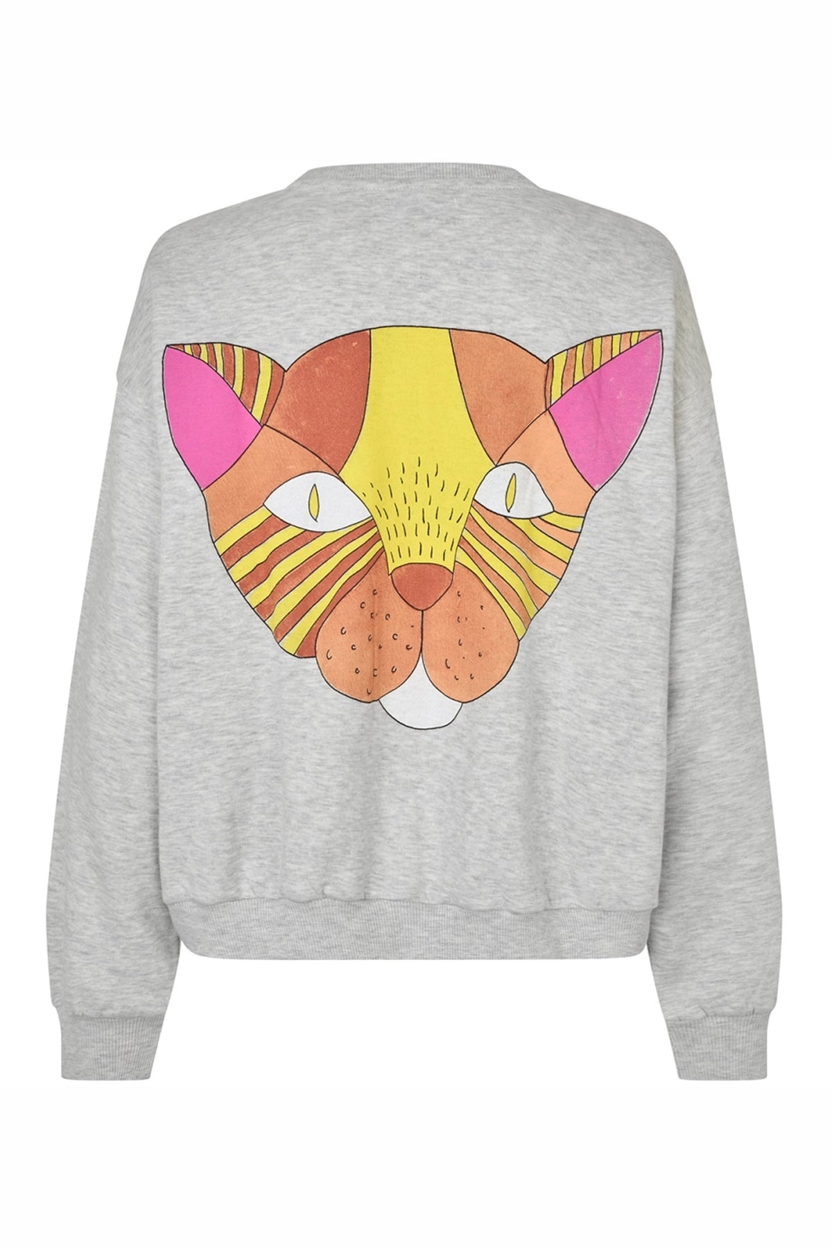 SydneyLL Cat Sweatshirt LS 13 Light Grey Melange - 26193-1071