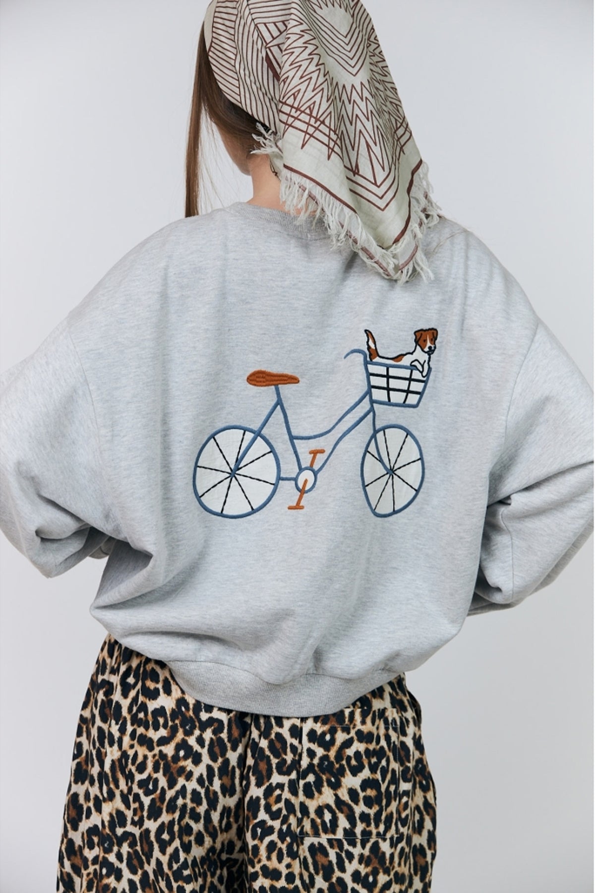 Sydneyll Dog Sweatshirt Ls Light Grey Melange - 26460-1045