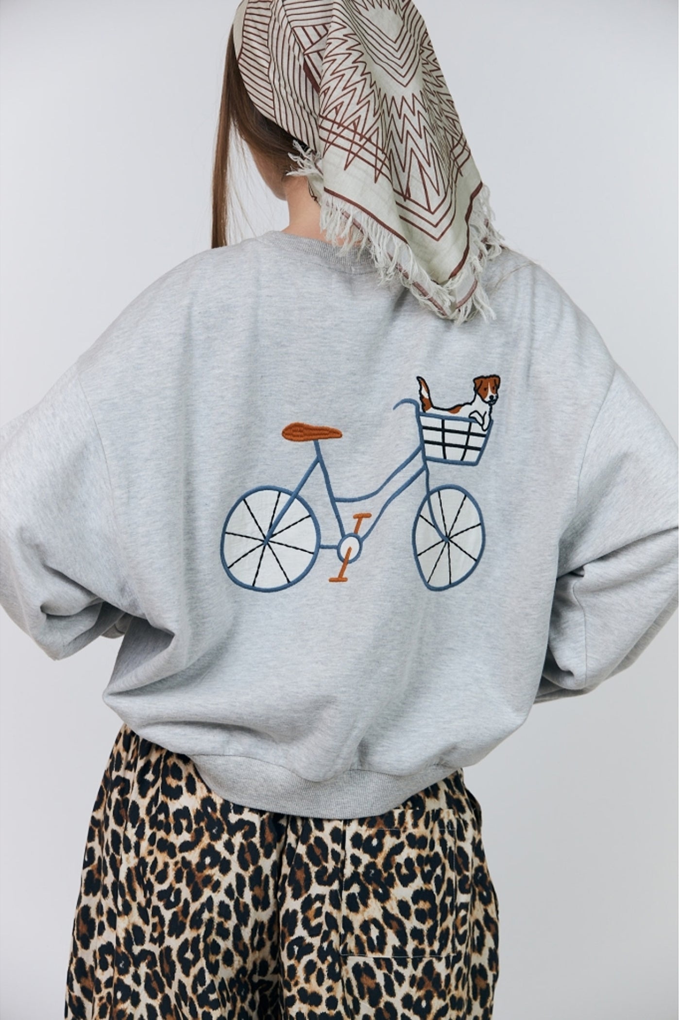 Sydneyll Dog Sweatshirt Ls Light Grey Melange - 26460-1045