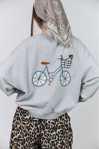Sydneyll Dog Sweatshirt Ls Light Grey Melange - 26460-1045 Thumbnail