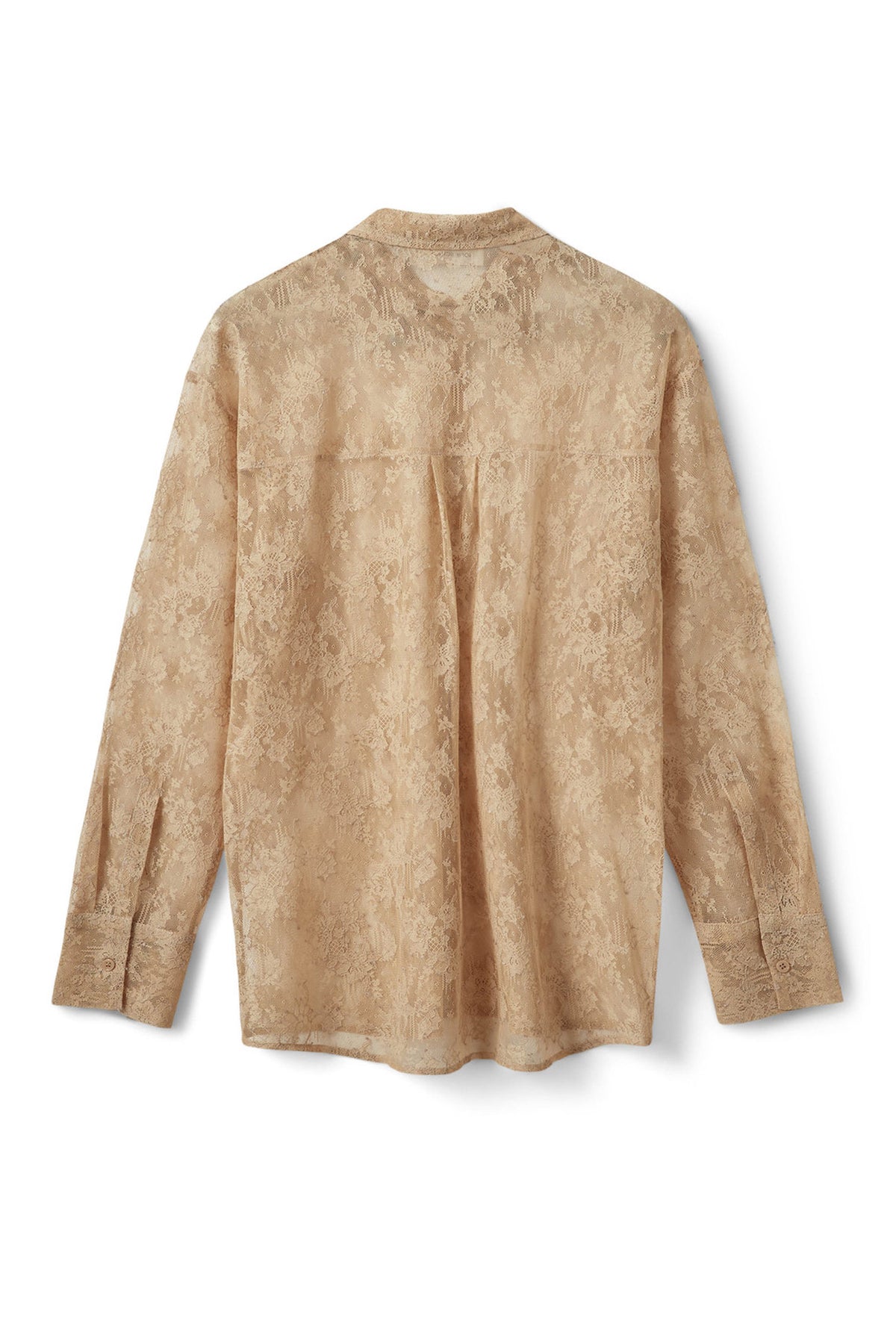 Sylvinesw Distressed Lace Shir SAND - S263295