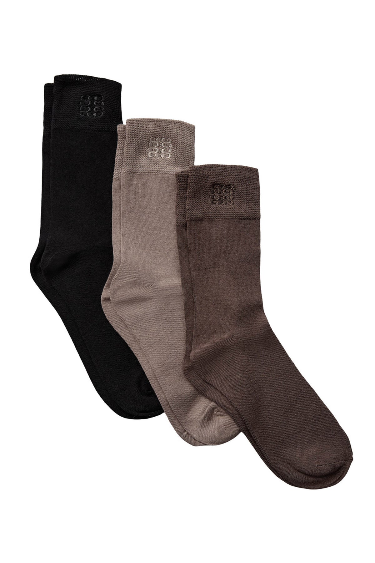 TERRIESW ANKLE SOCK x 3 MIX 7170 Brown/Black - SNOS936