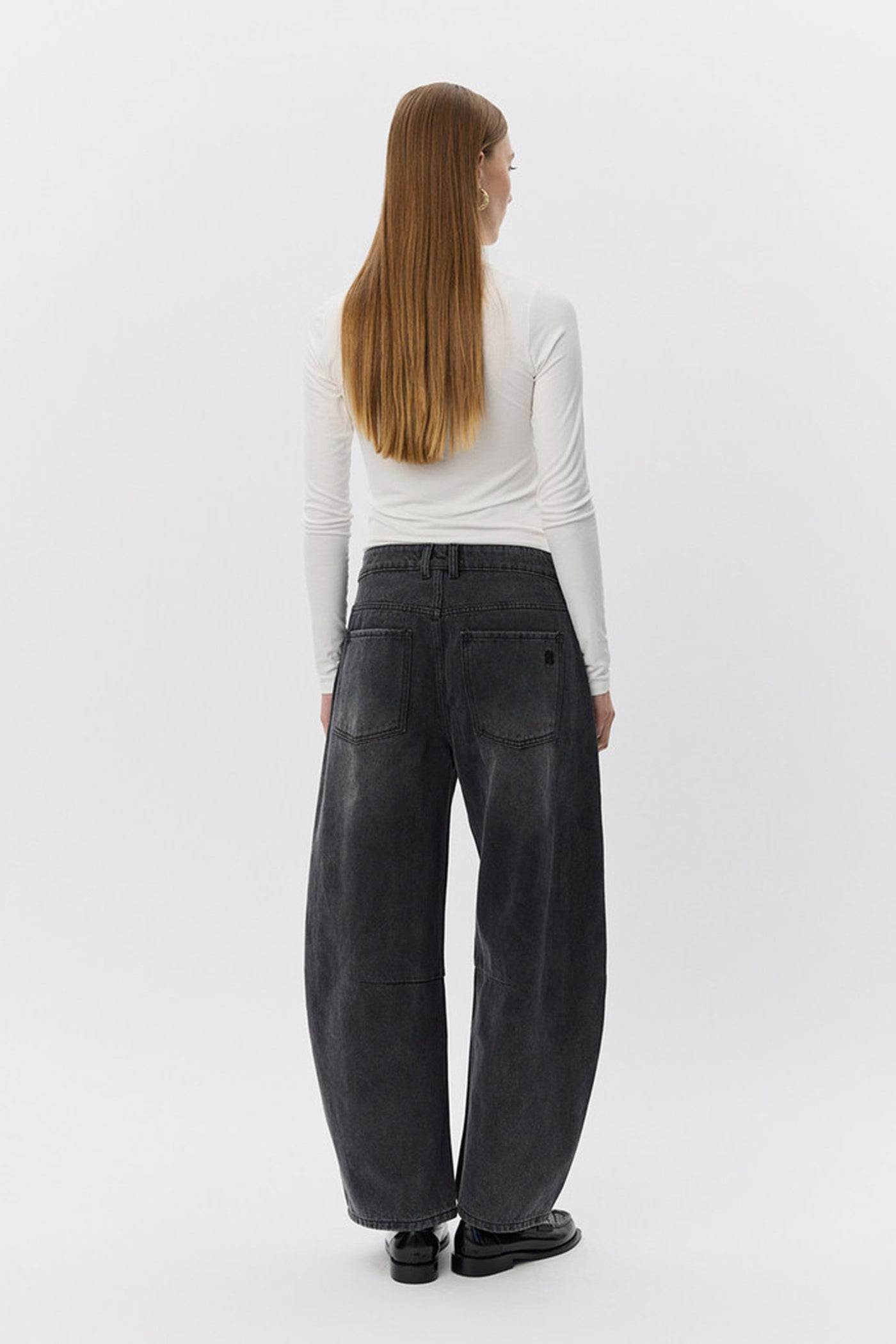 TOMARSW TROUSERS 1015 Washed black - SNOS709
