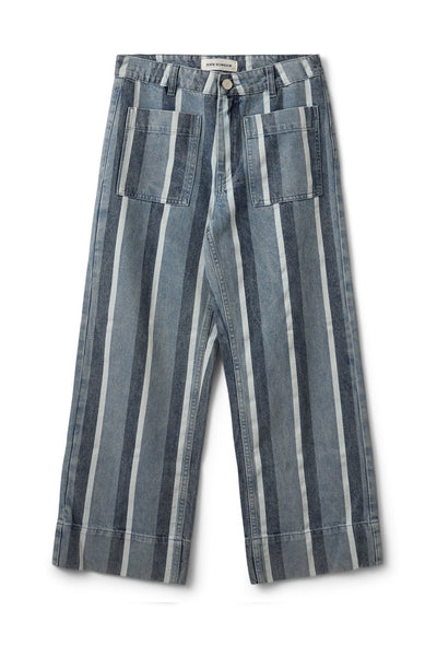 TOULOUSESW STRIPED CROPPED JEA 5127 Blue&White Denim Stripe - S262276 Thumbnail