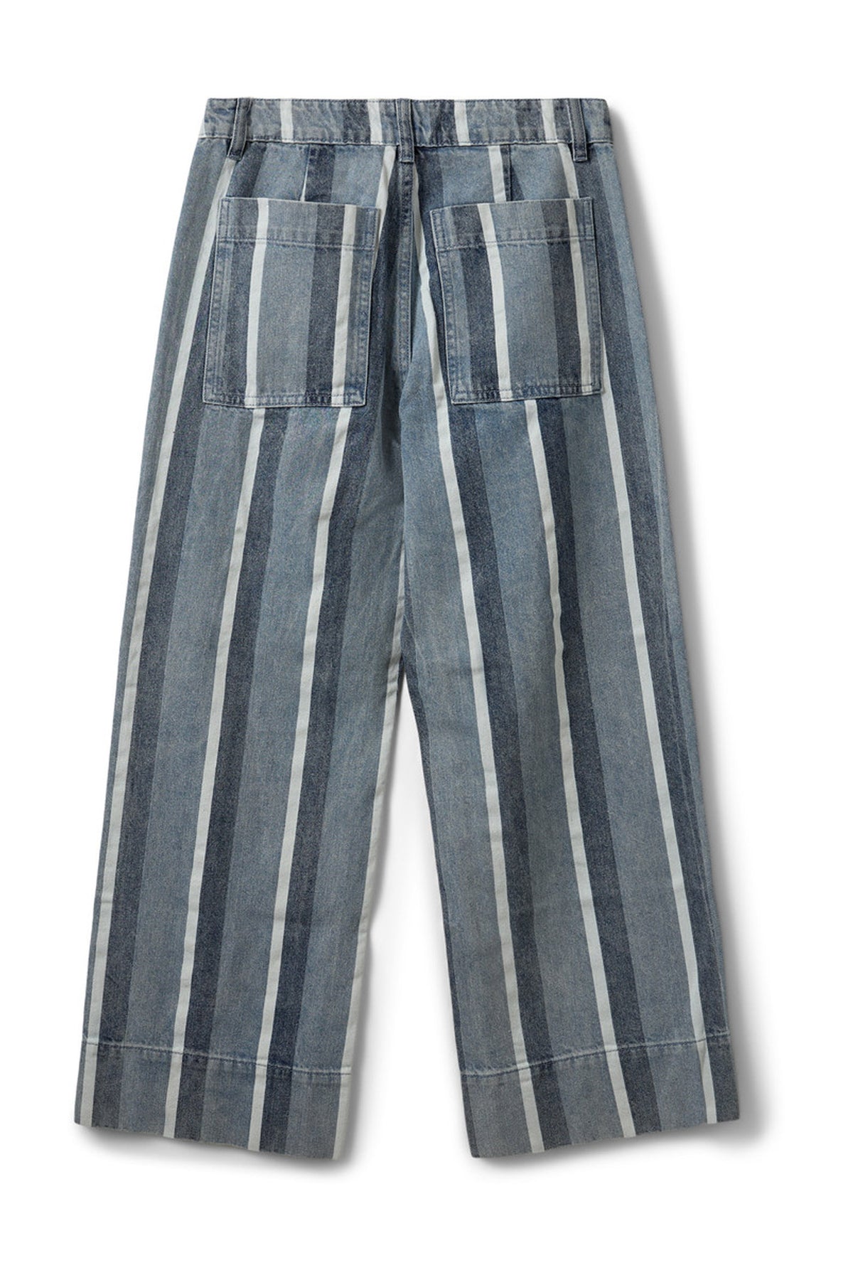 TOULOUSESW STRIPED CROPPED JEA 5127 Blue&White Denim Stripe - S262276