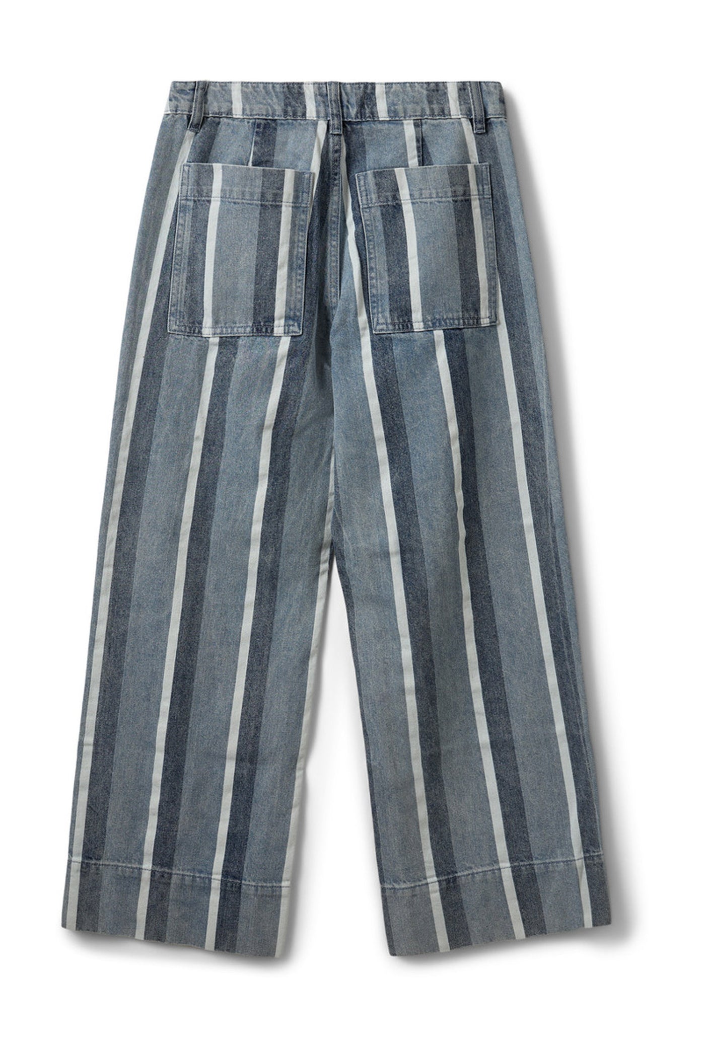 TOULOUSESW STRIPED CROPPED JEA 5127 Blue&White Denim Stripe - S262276