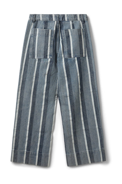 TOULOUSESW STRIPED CROPPED JEA 5127 Blue&White Denim Stripe - S262276 Thumbnail