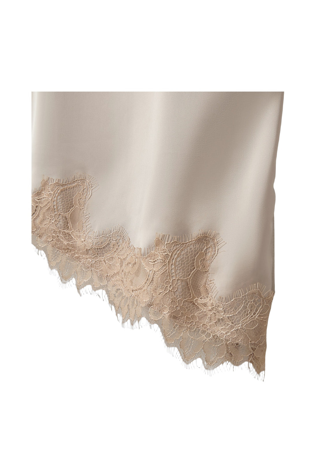 Virasw Lace Detailed Top Feather Gray - S262325