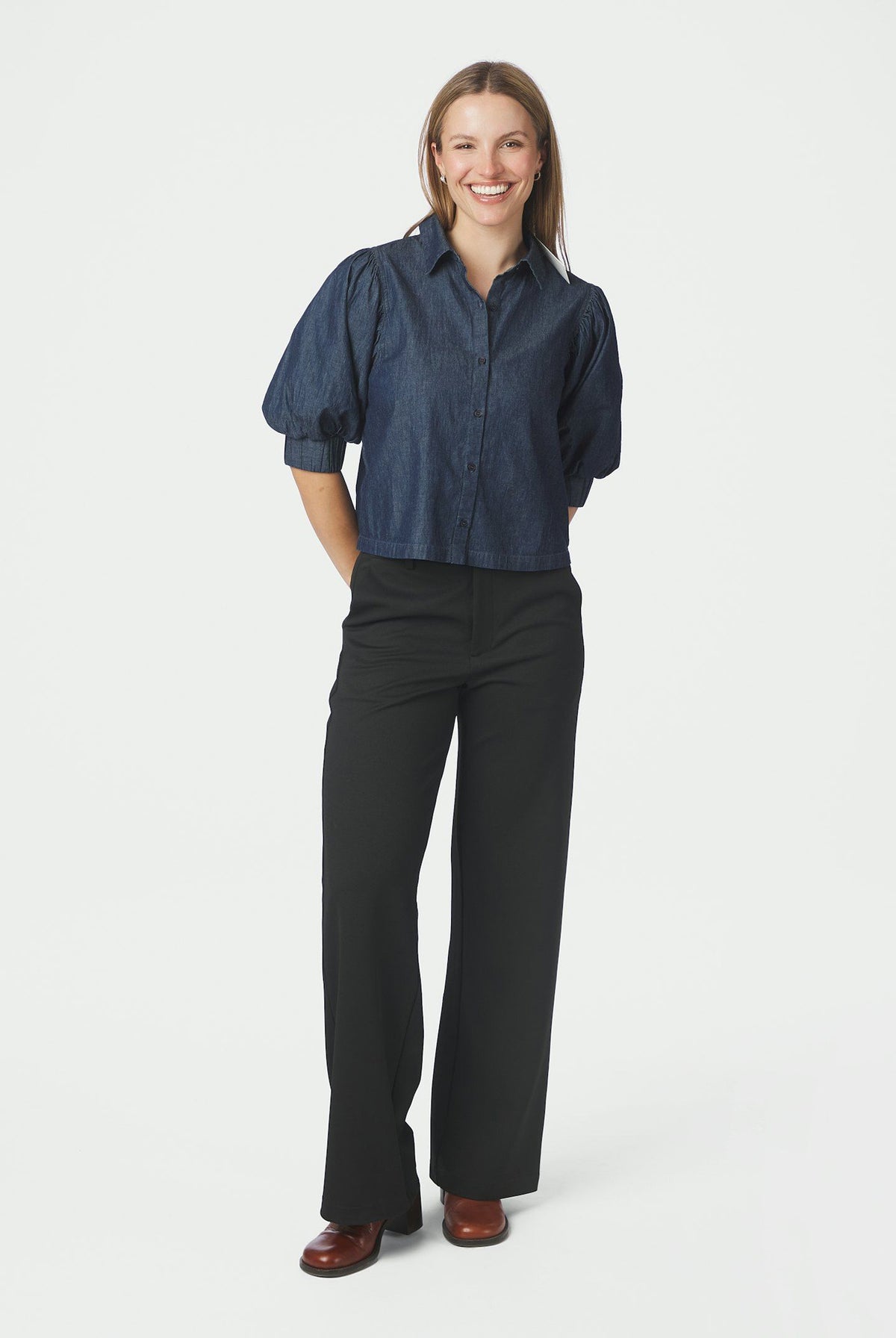 Etta Denim Shirt Blue - 170462