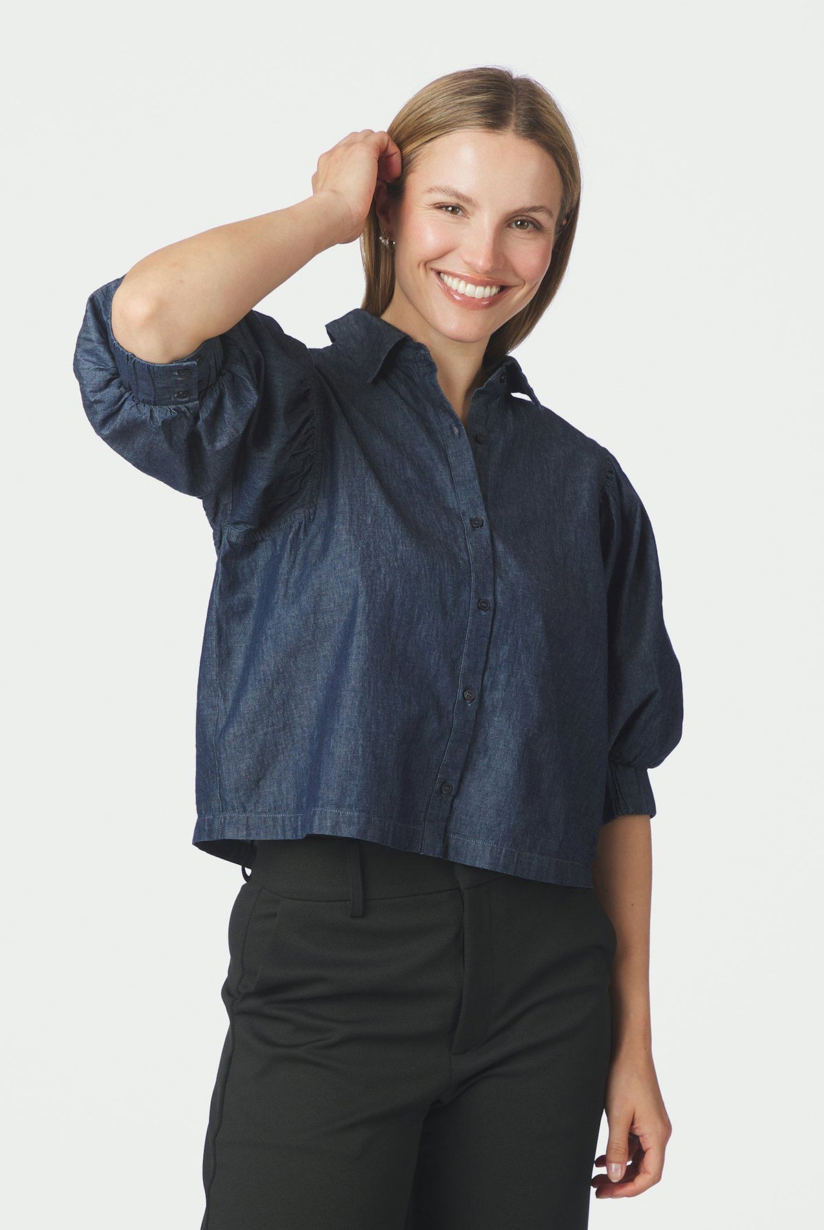 Etta Denim Shirt Blue - 170462