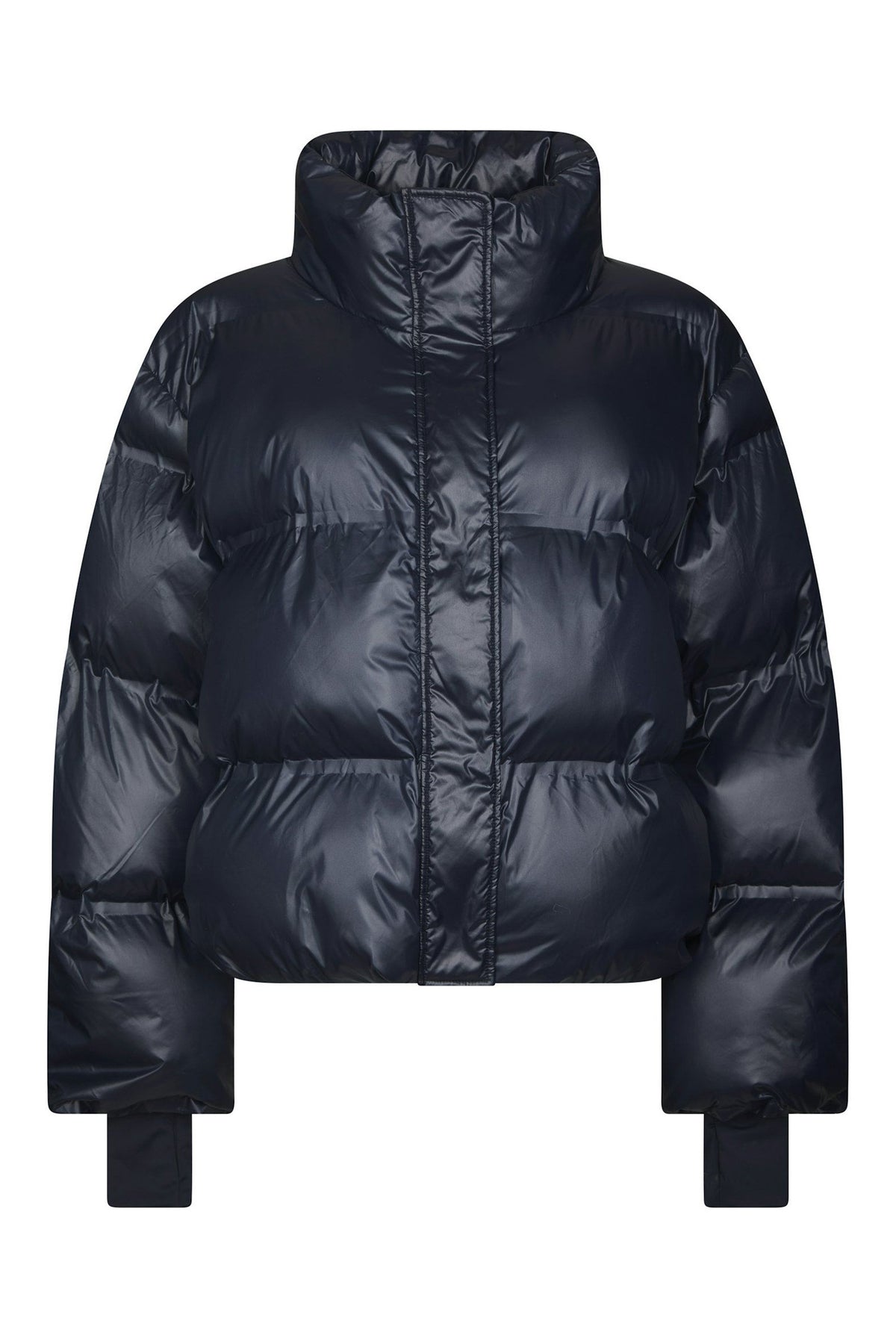 Rhea Shiny Puffer Jacket Navy - 165094