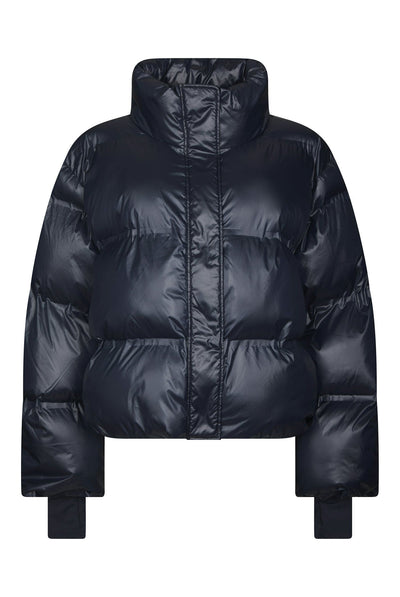 Rhea Shiny Puffer Jacket Navy - 165094 Thumbnail