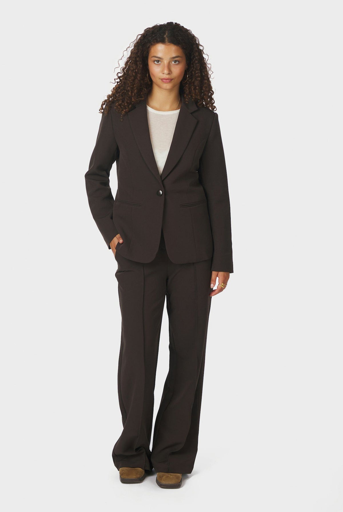 Sury Suit Pants Dark brown - 165815