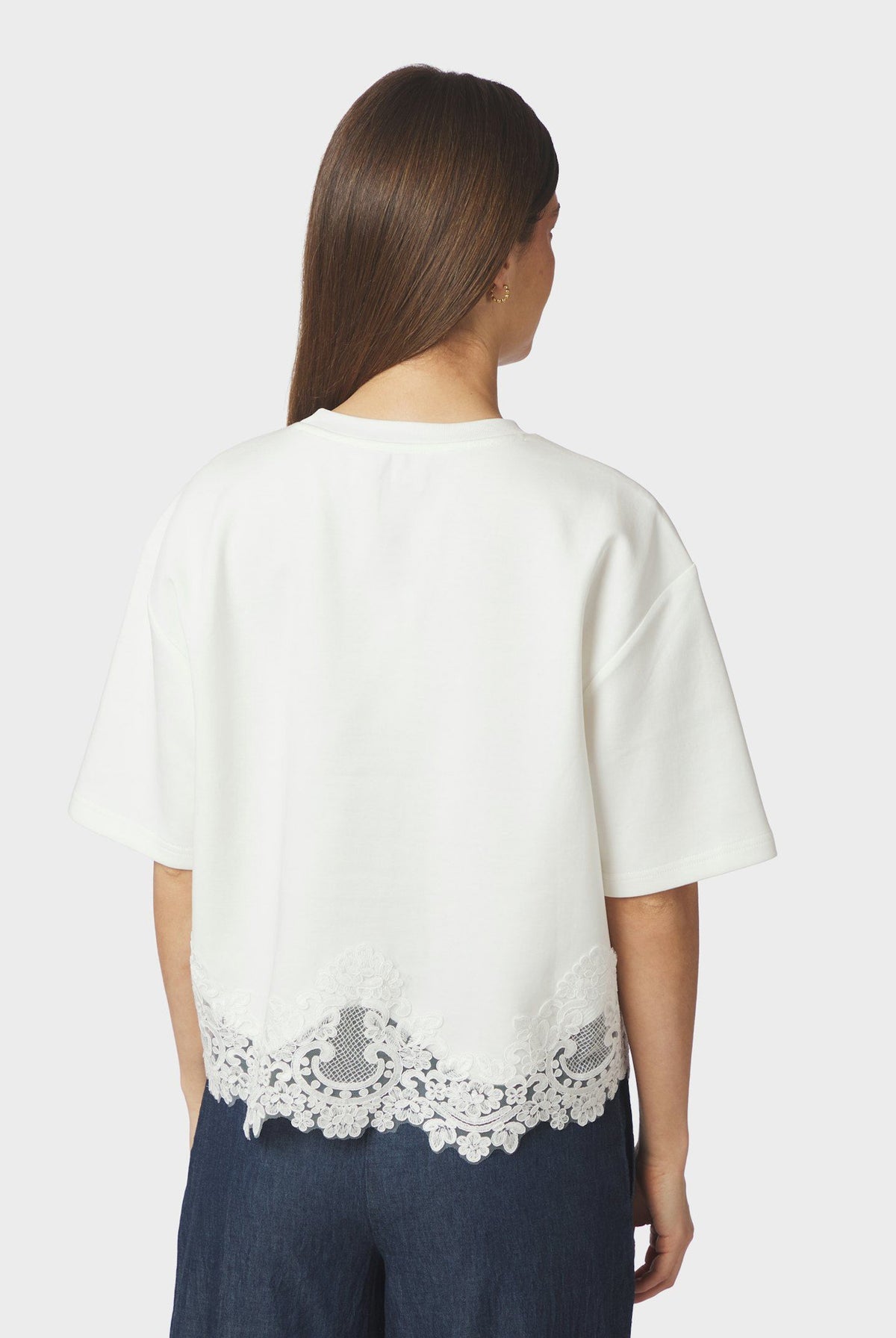 Iria Lace Tee White - 170063