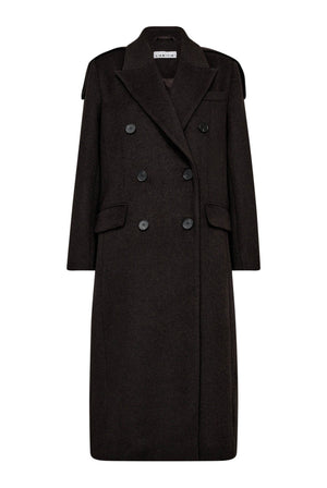Lida Tailor Wool Coat Mocca - HL10204