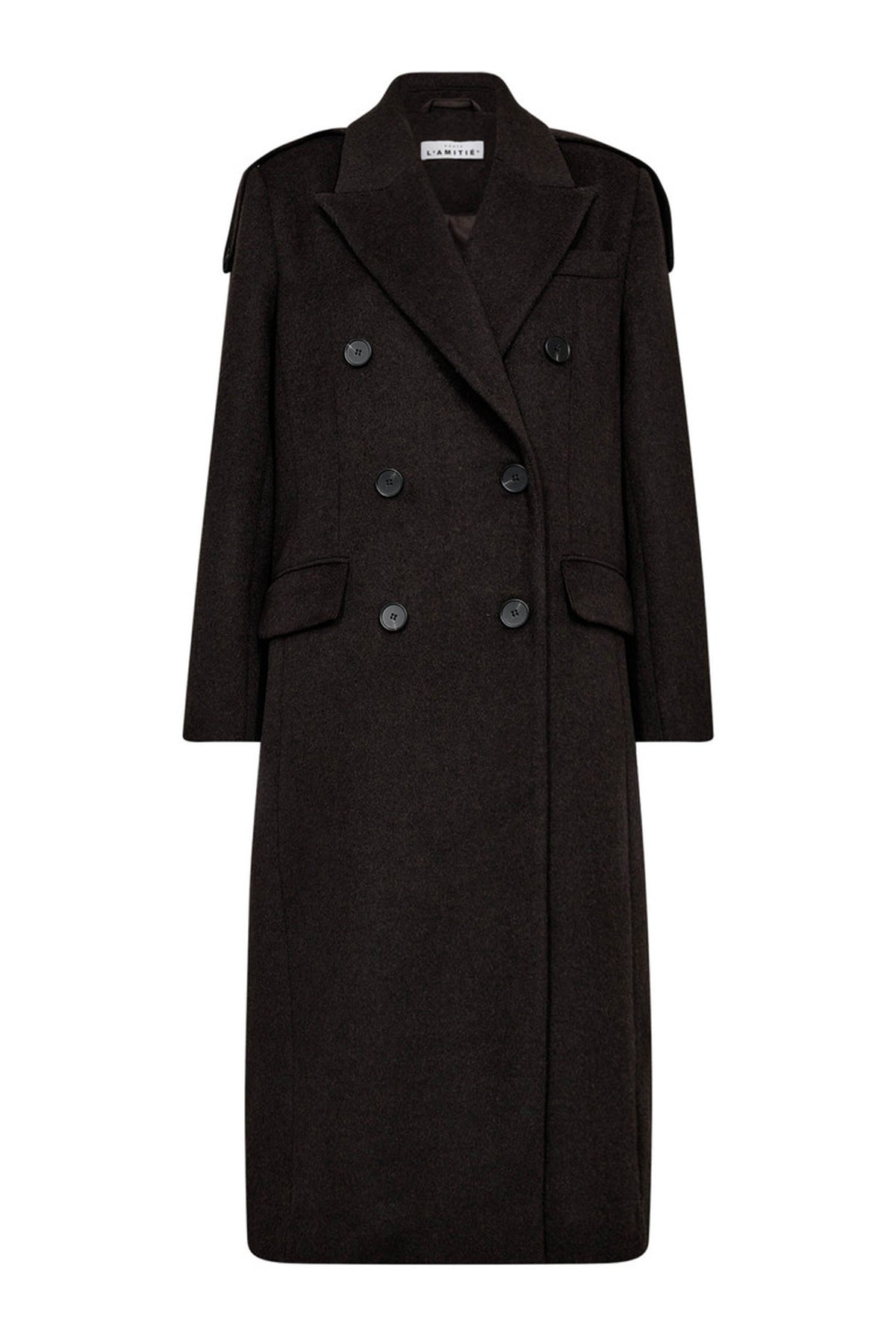 Lida Tailor Wool Coat Mocca - HL10204