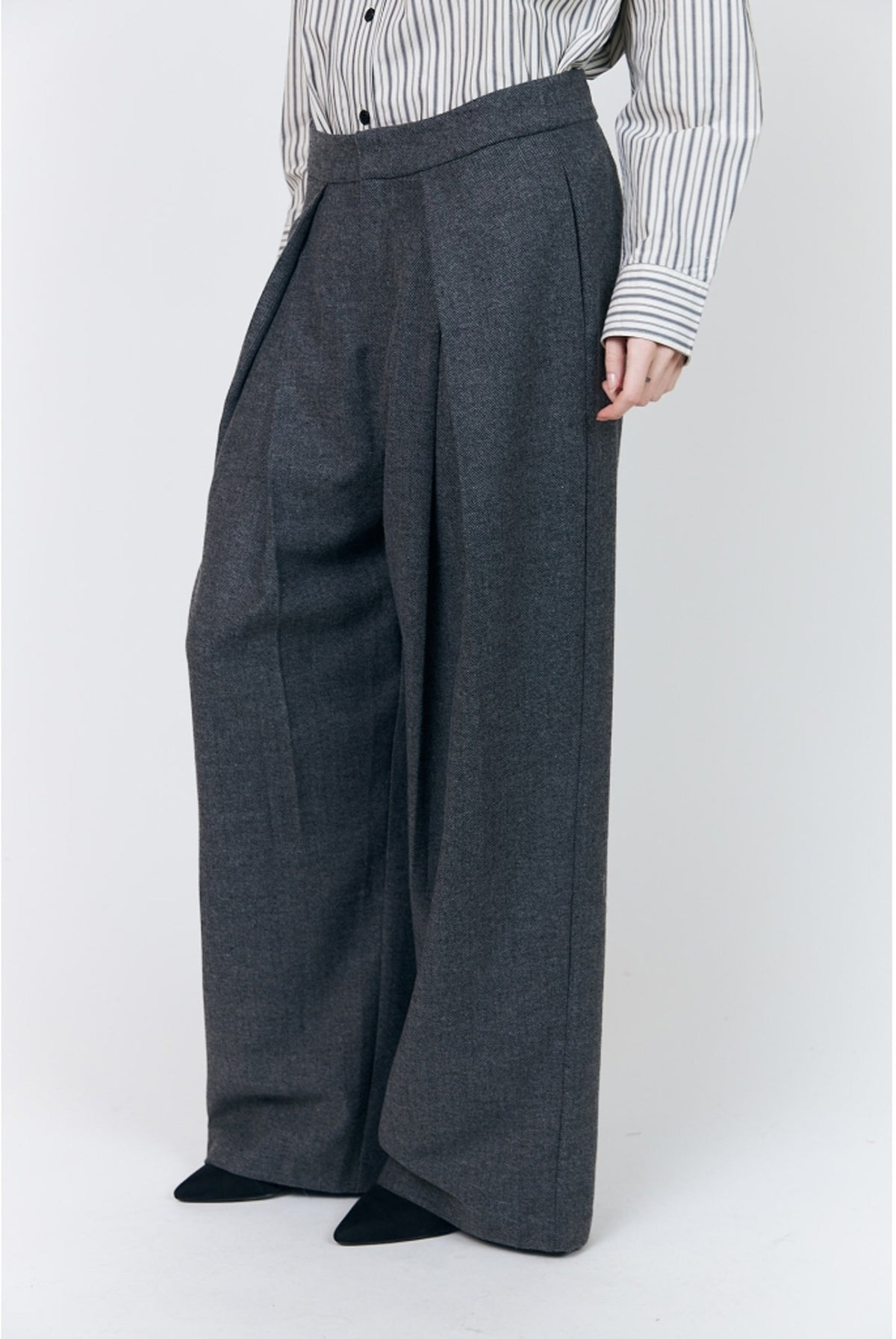 ZolaLL Pants 15 Dark Grey Melange - 26464-2019