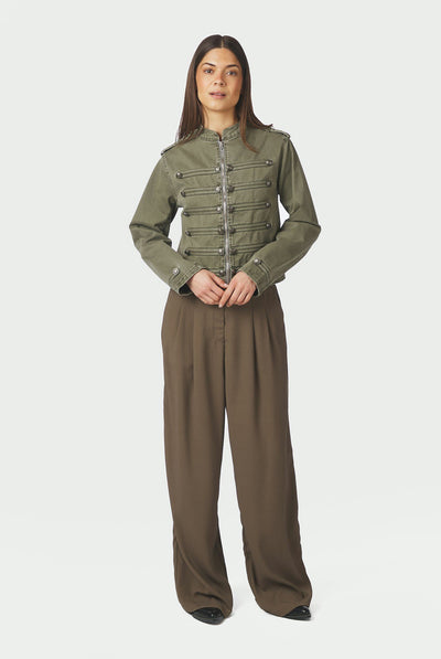 Sivena Denim Jacket ARMY - 169610 Thumbnail