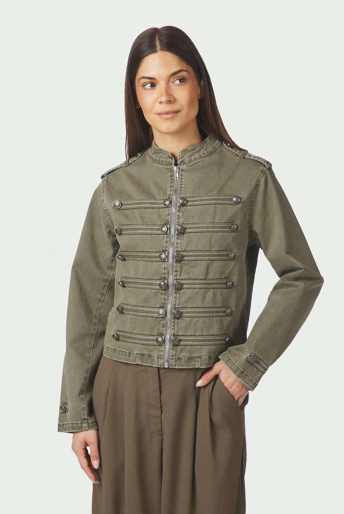 Sivena Denim Jacket ARMY - 169610