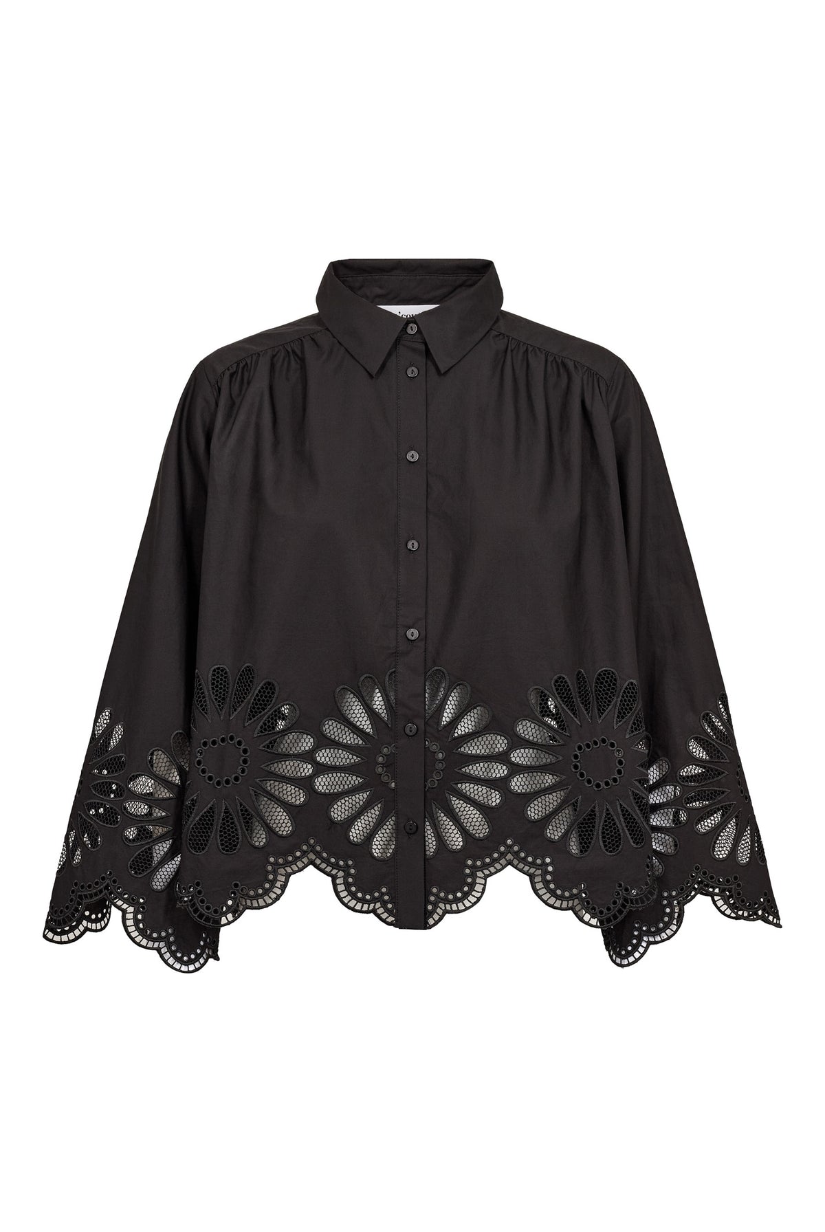 MeliseCC Emb. LS Shirt 65001-Black - 500281