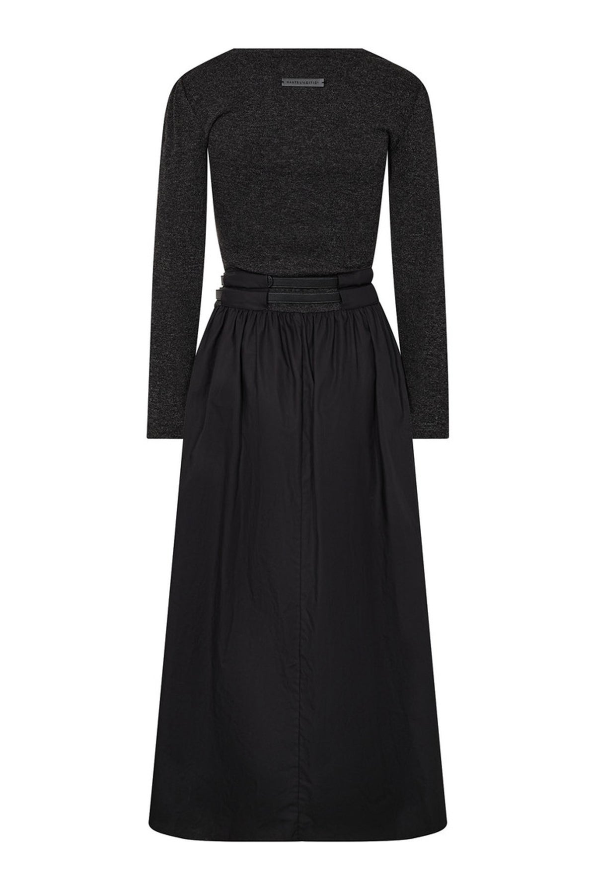 Hailey Mix Belt Dress Black - HL10930