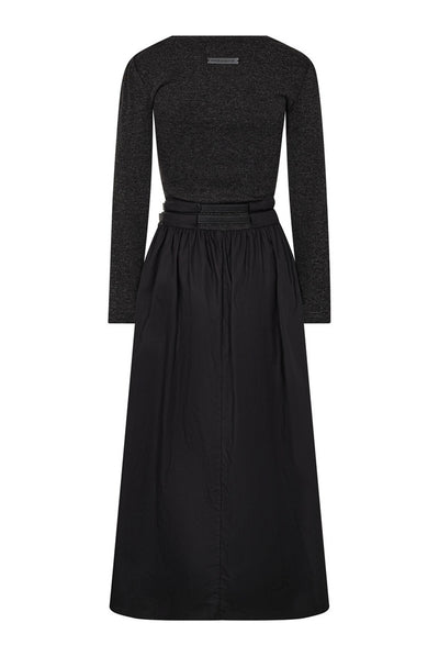 Hailey Mix Belt Dress Black - HL10930 Thumbnail