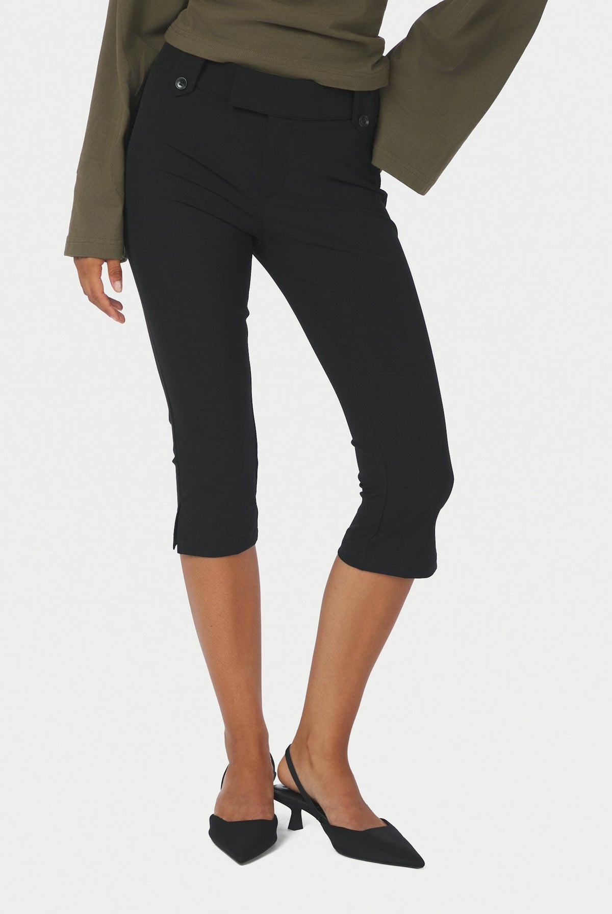 Shawnee Capri Stretch Pants Black - 171254