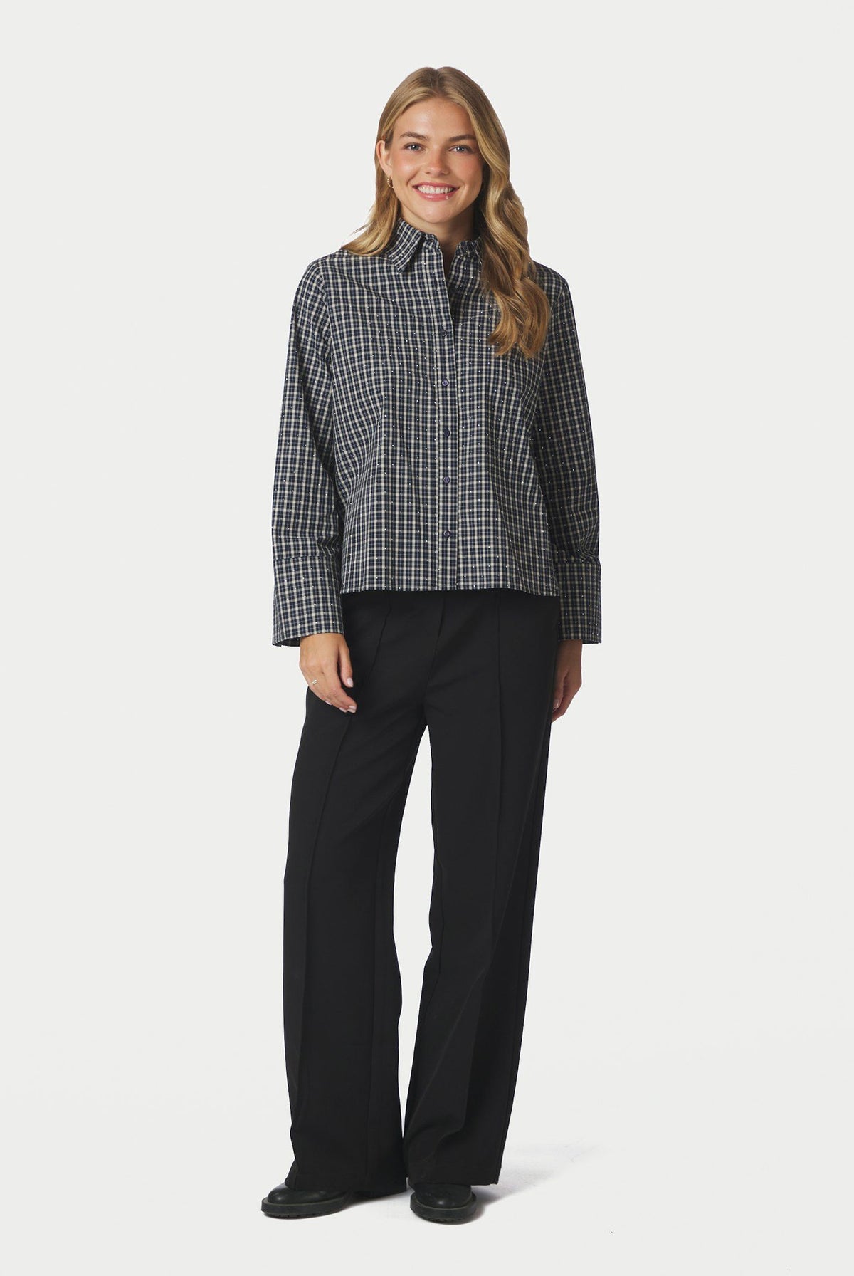 Drew Check Bedaz Shirt DARK BLUE - 170198