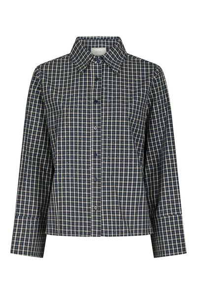 Drew Check Bedaz Shirt DARK BLUE - 170198 Thumbnail