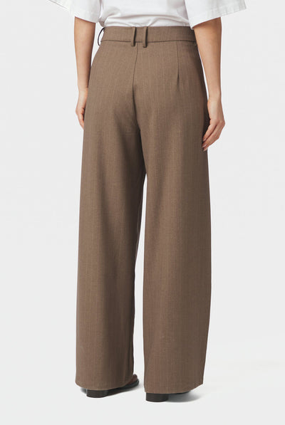 Essiall Pinstripe Pants TAUPE - 170084 Thumbnail