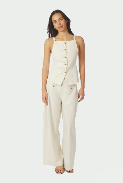 Kylie Structure Waistcoat OFF WHITE - 161620 Thumbnail