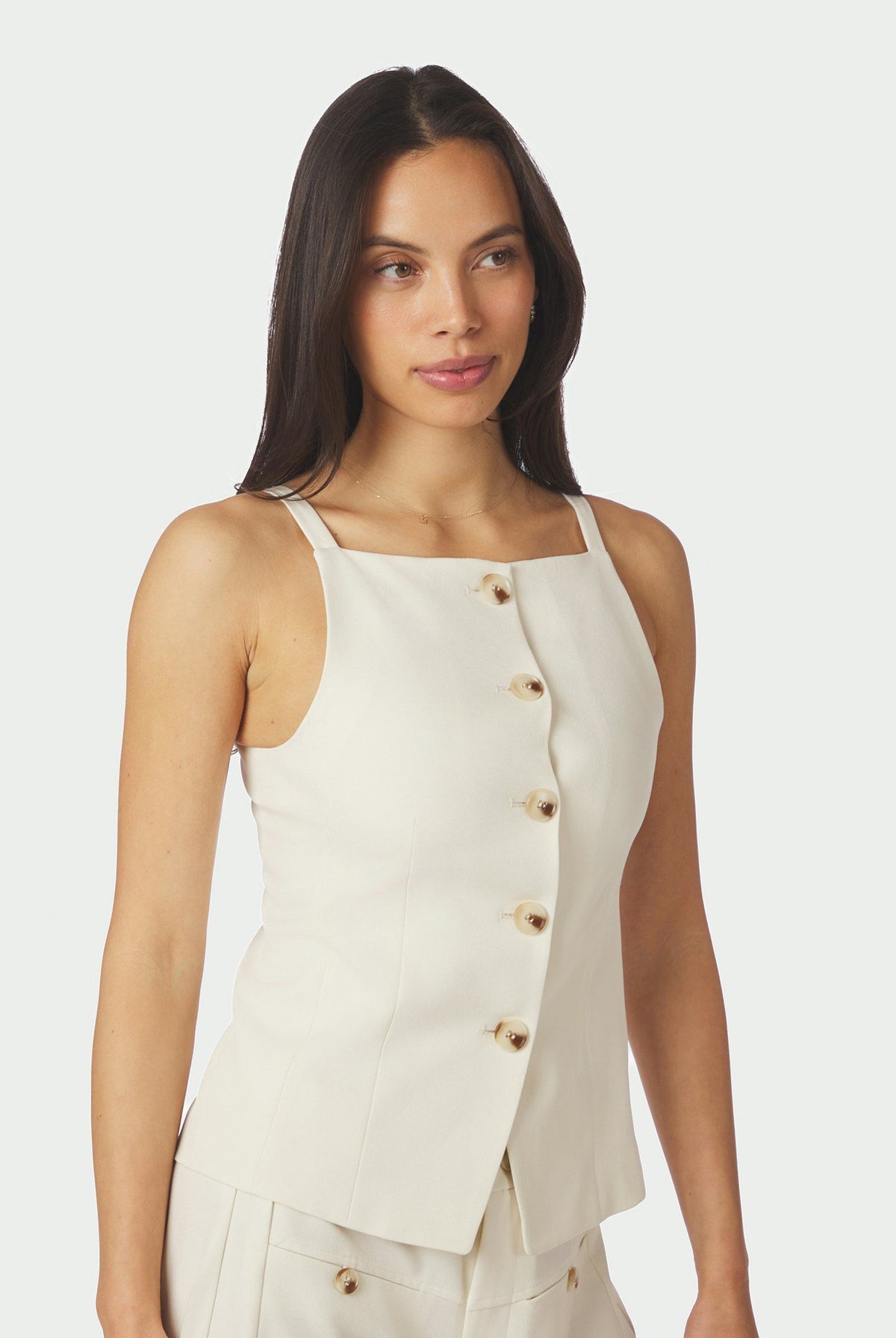 Kylie Structure Waistcoat OFF WHITE - 161620
