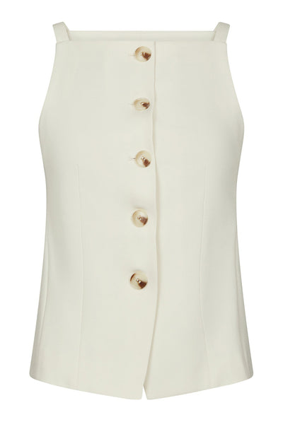 Kylie Structure Waistcoat OFF WHITE - 161620 Thumbnail