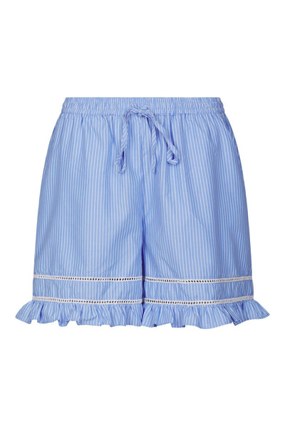 Amansa Stripe Shorts Light Blue - 169347 Thumbnail