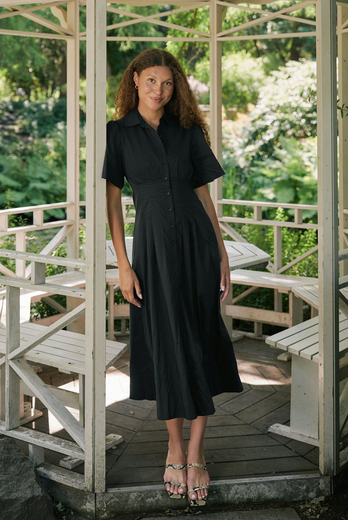 Baia Poplin Dress Black - 165343