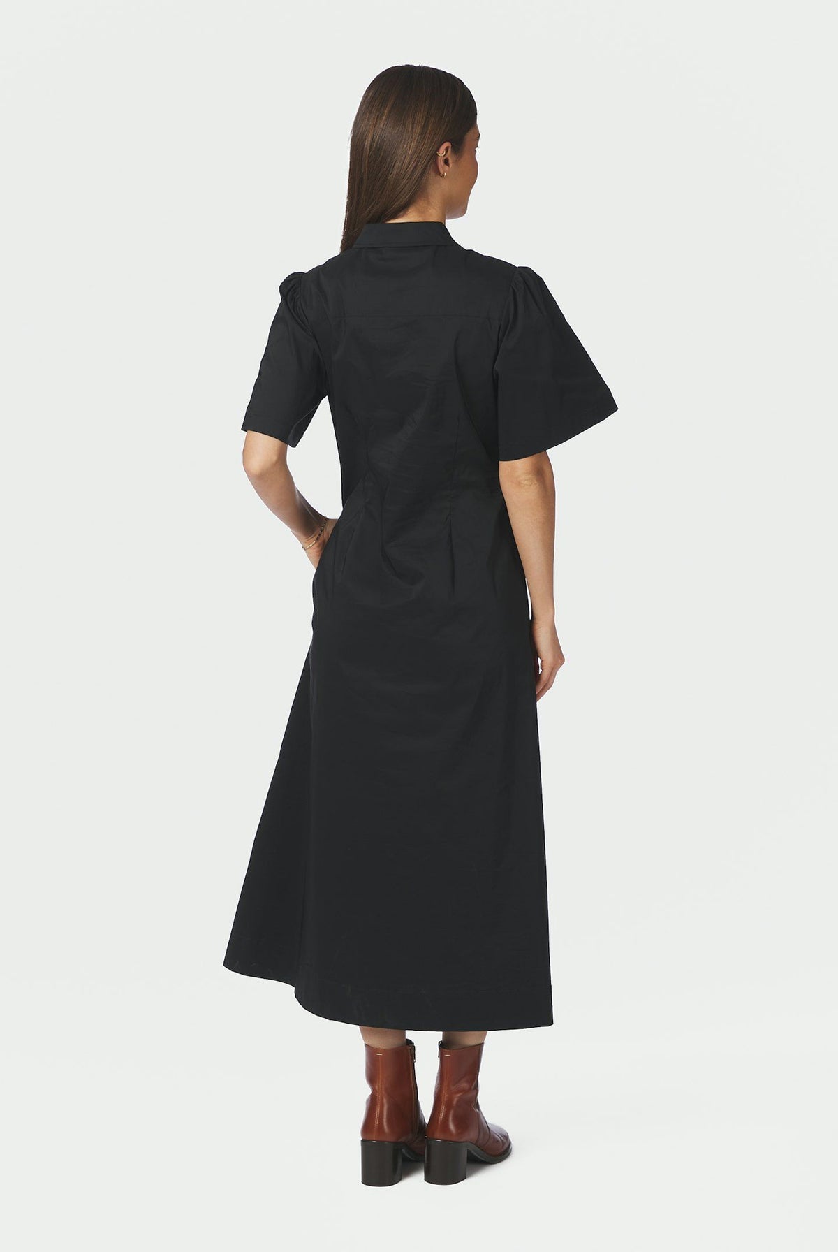 Baia Poplin Dress Black - 165343