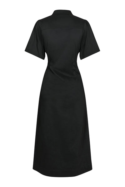 Baia Poplin Dress Black - 165343 Thumbnail