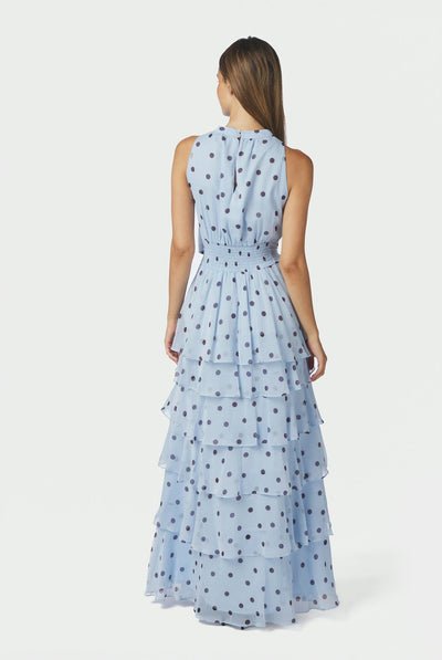 Marli Big Dot Dress Light Blue - 167758 Thumbnail