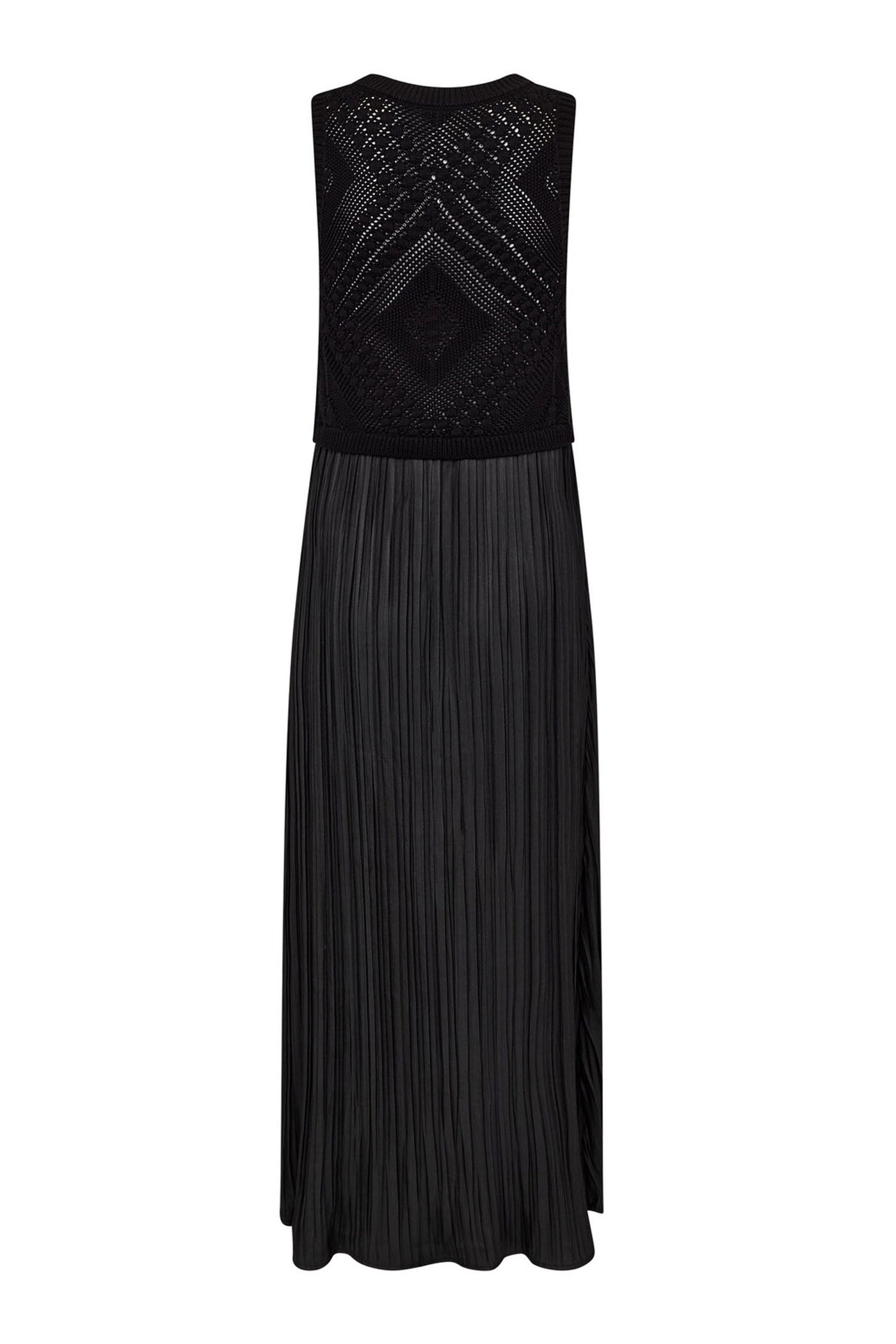 TammyCC Plissé Mix Dress 96-Black - 46059