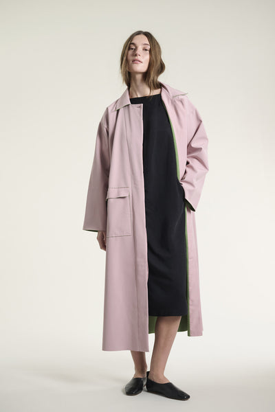 Tanoshi lang frakke Dusty Pink - 261-2465-5626 Thumbnail
