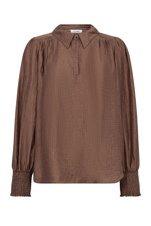 TassyCC Collar Blouse 154-Walnut - 35975