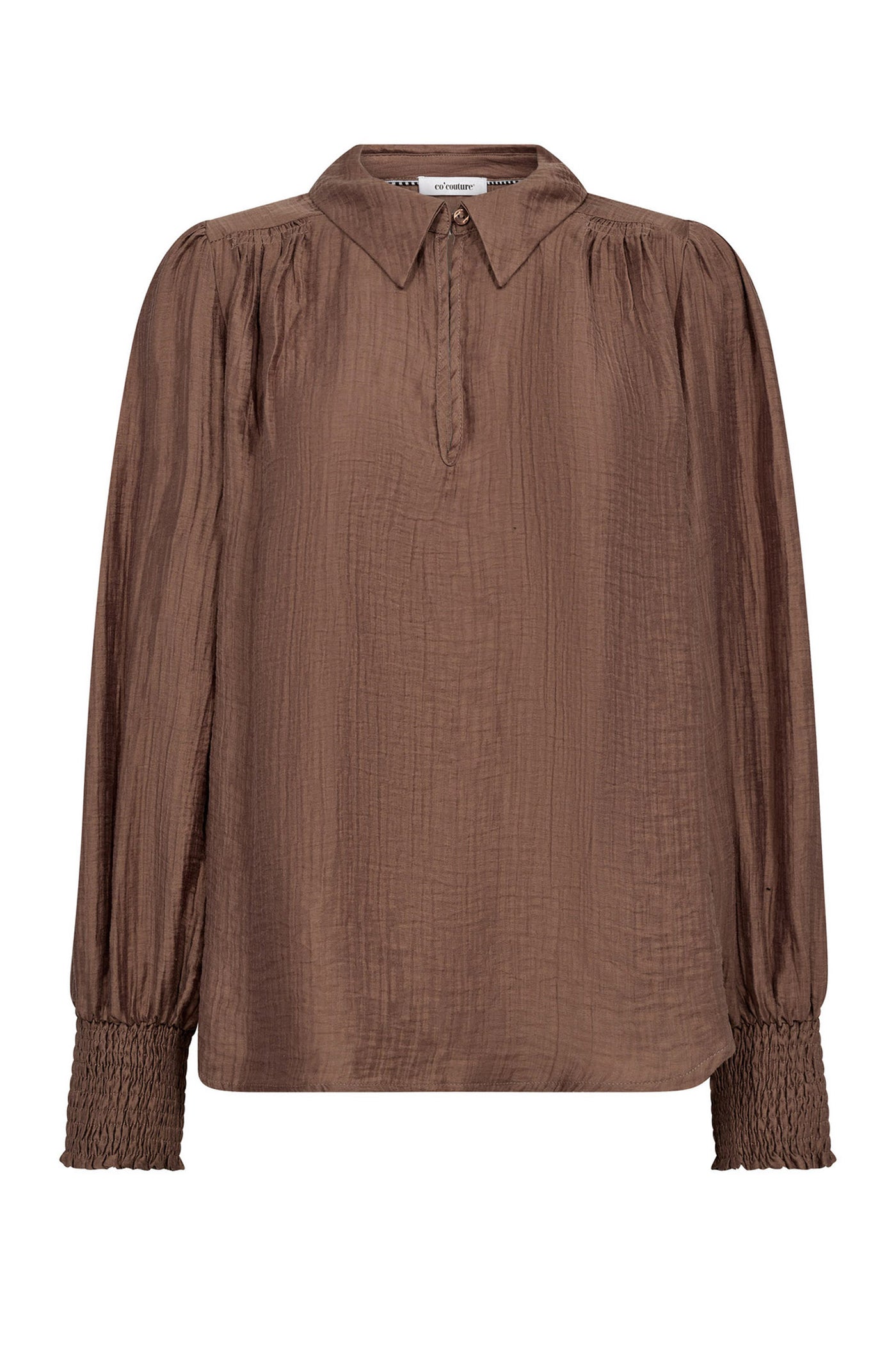 TassyCC Collar Blouse 154-Walnut - 35975