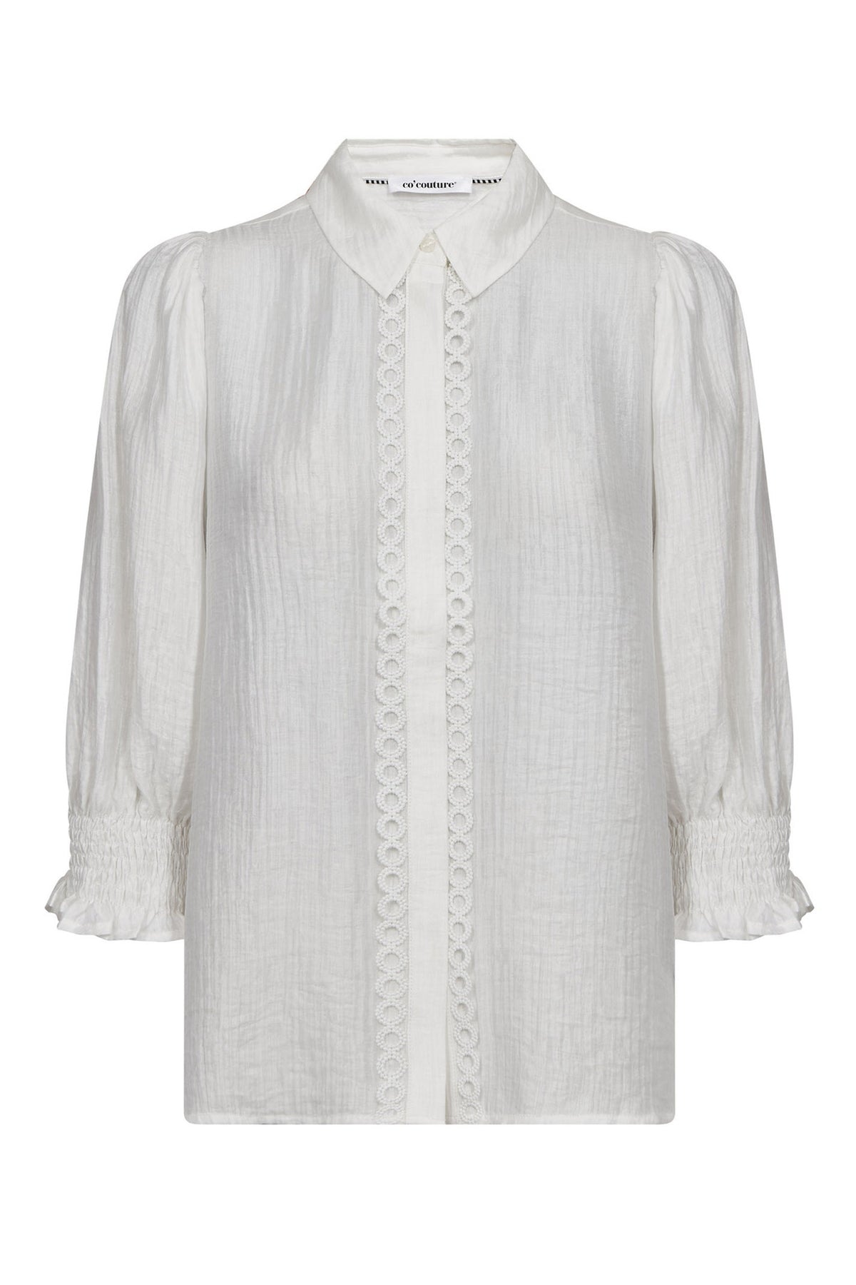 TassyCC Lace SS Shirt 4000-White - 45073