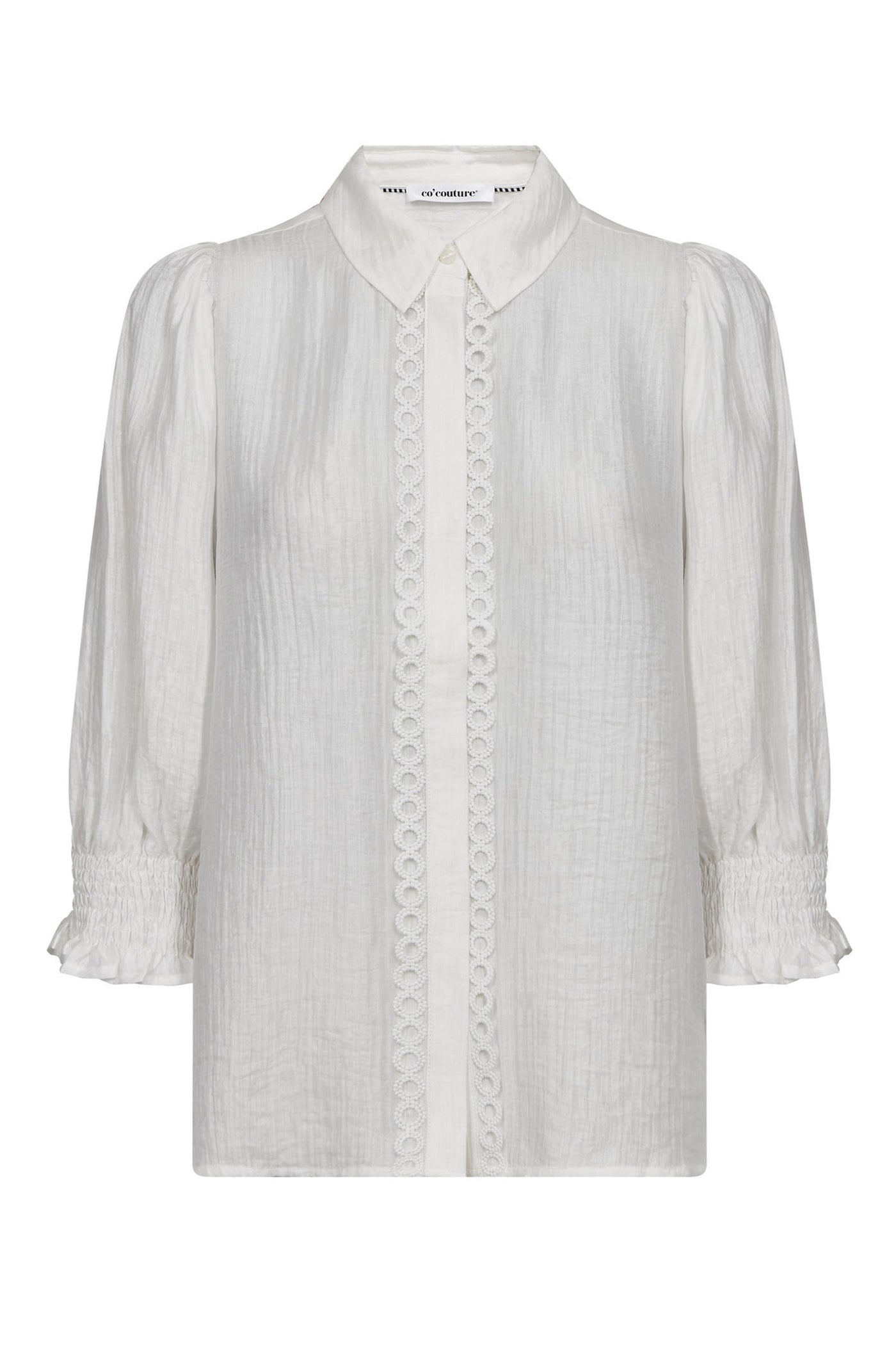 TassyCC Lace SS Shirt 4000-White - 45073