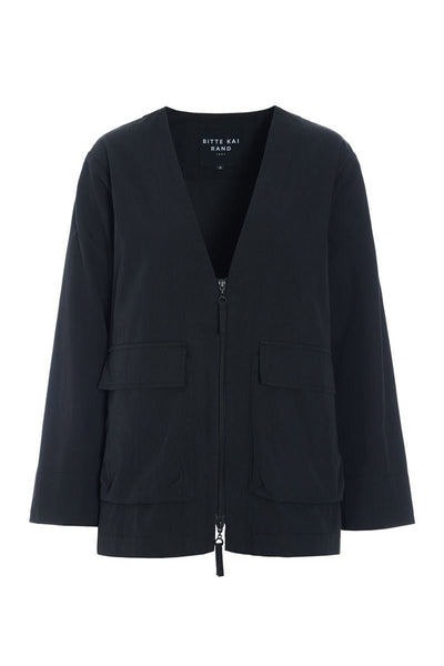 Tazuke jakke med lynlås Black - 266-2492-5939 Thumbnail