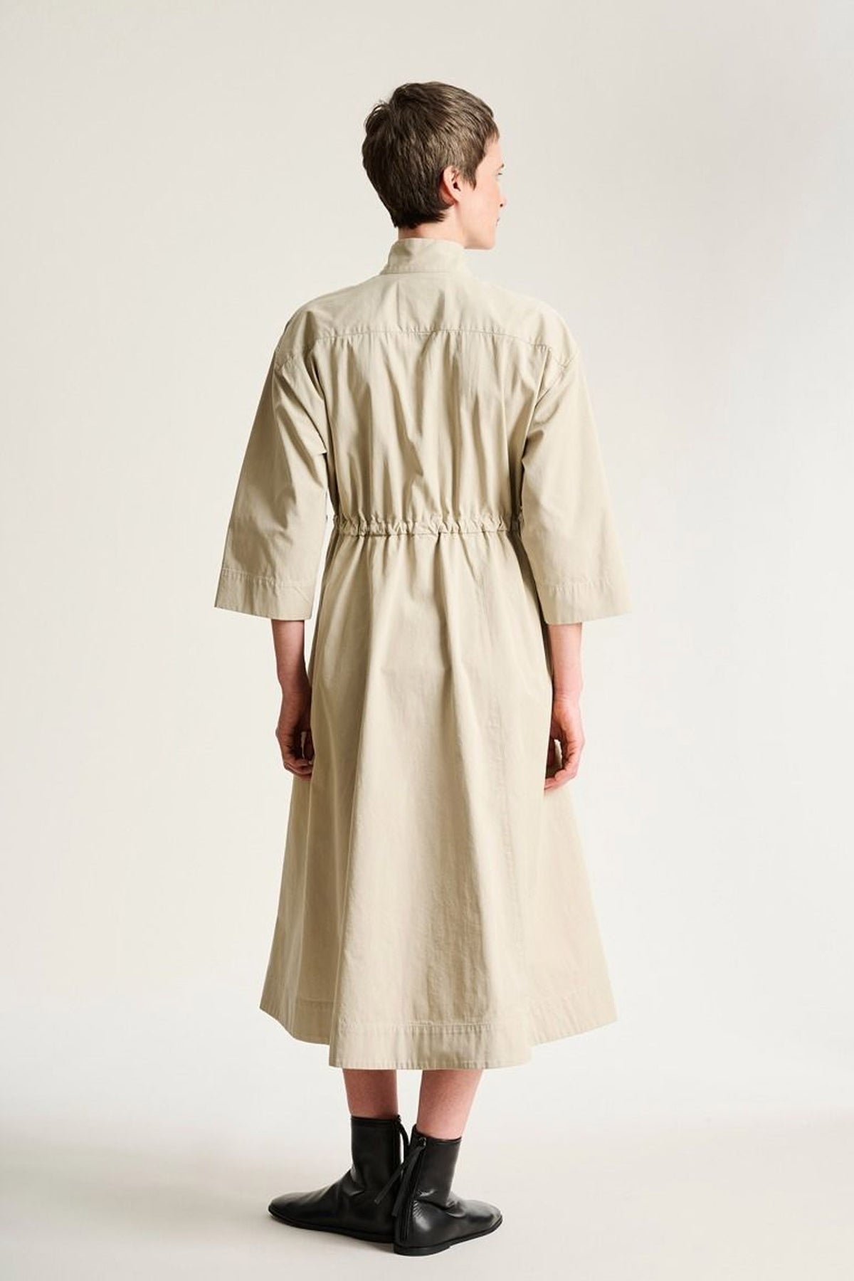 Tazuke kjole med lynlås STONE - 266-2492-5938