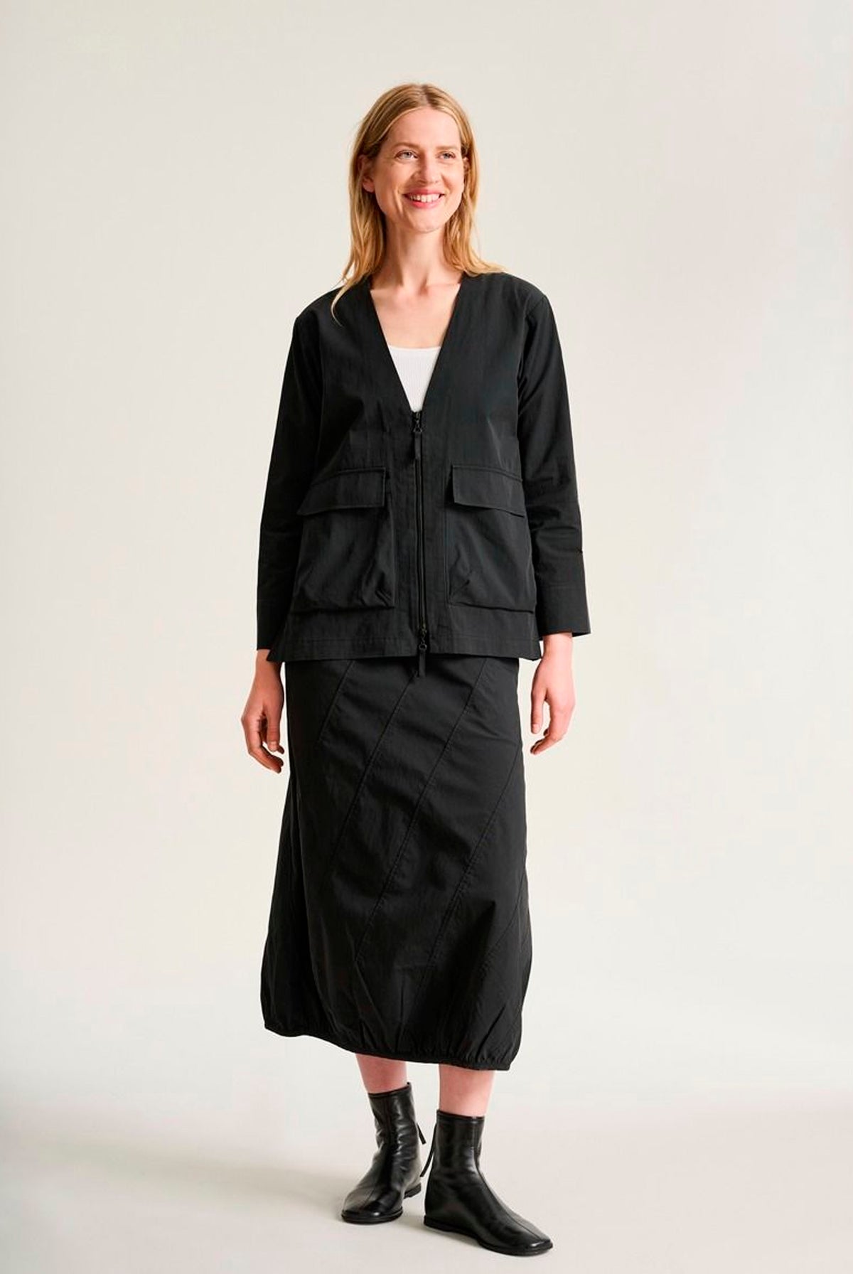 Tazuke lang nederdel Black - 266-2492-5943